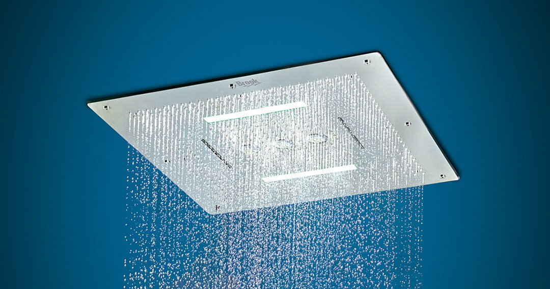 Ceiling-mounted rainfall showerhead