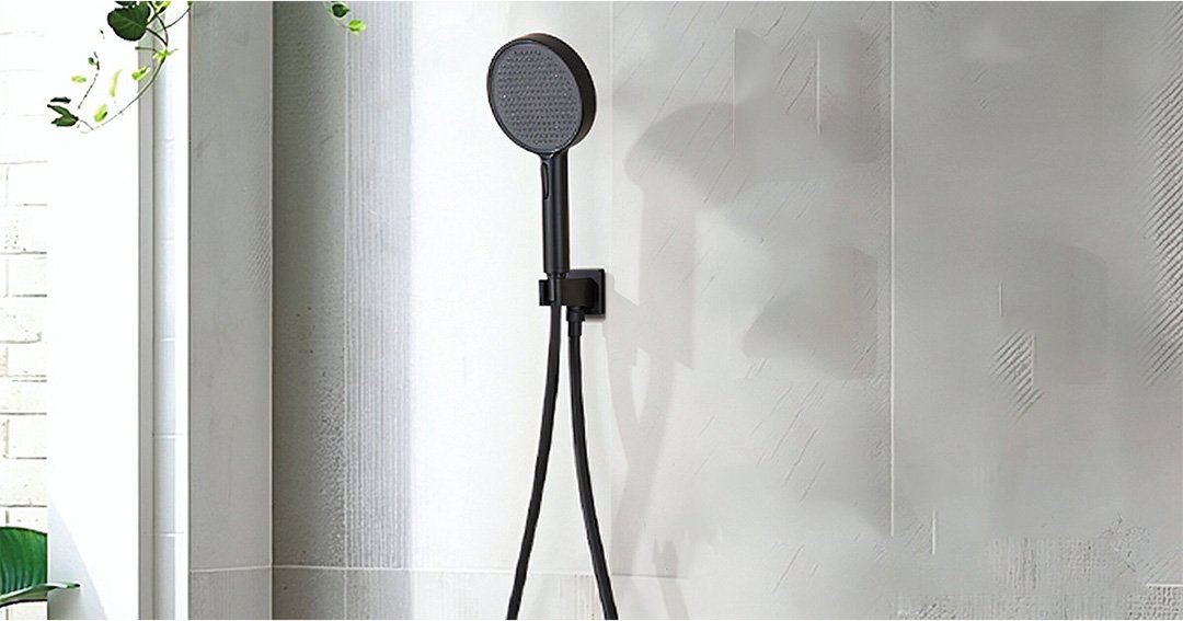 handheld showerhead on wall mount