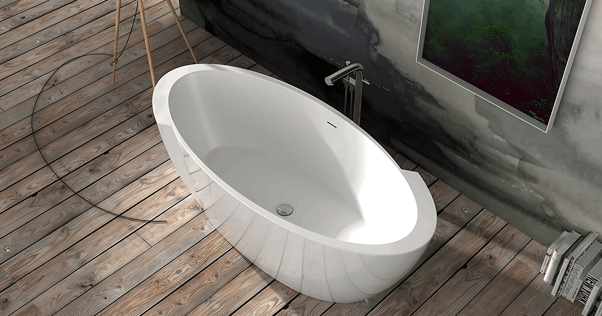 Lucite acrylic bathtub design
