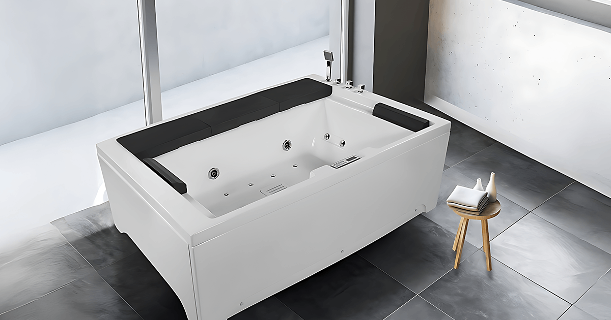 Modern whirlpool tub combo