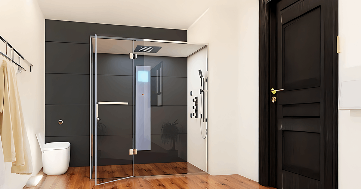 glass shower enclosure
