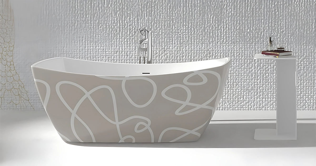 Designer freestanding bathtub