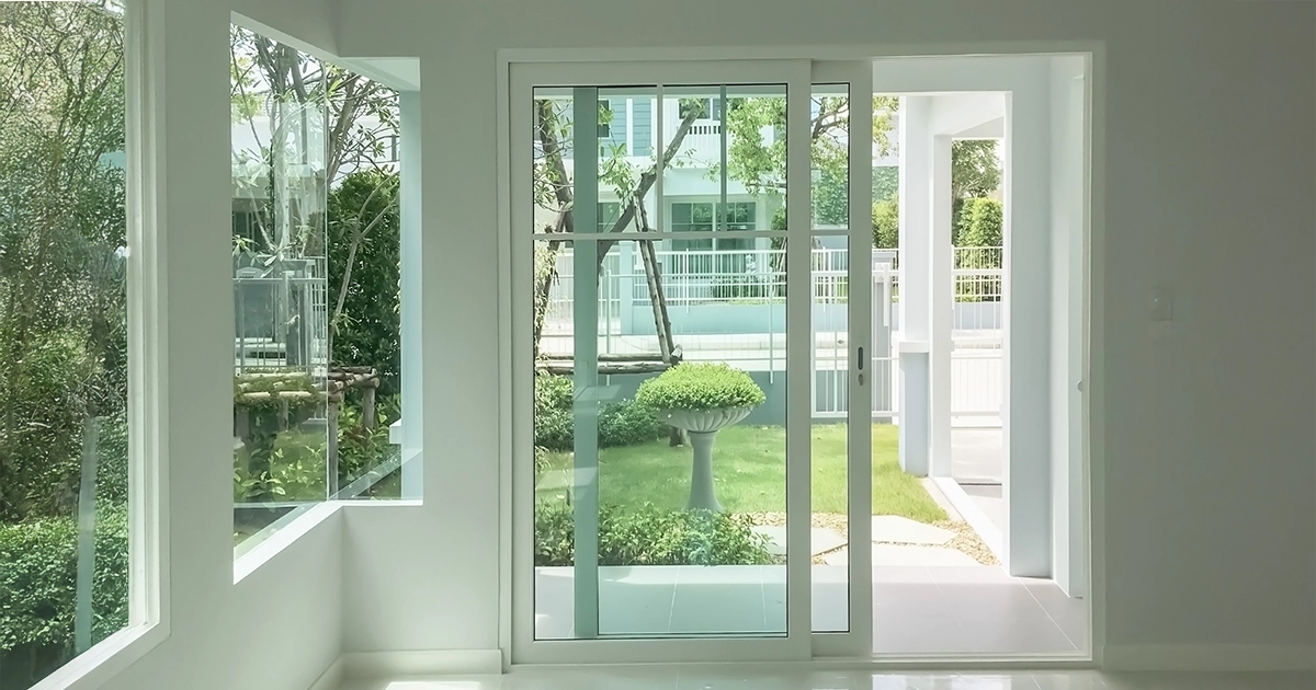 Stylish Door with a Sliding Window