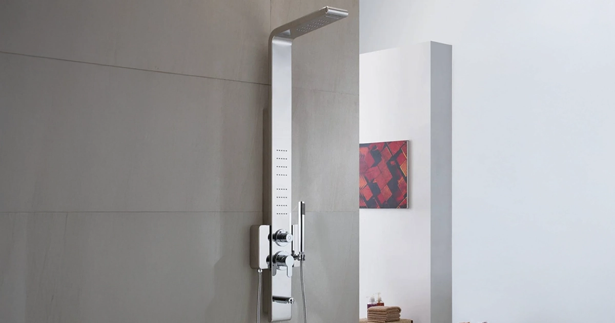 stainless steel shower panel