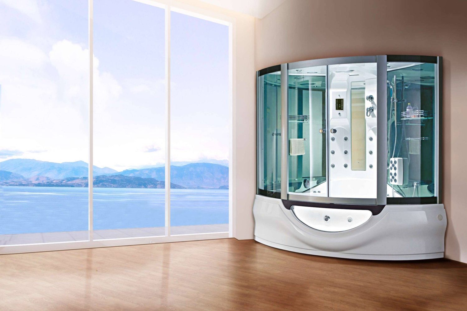 Steam Shower Cabins | Oyster | Fusion White