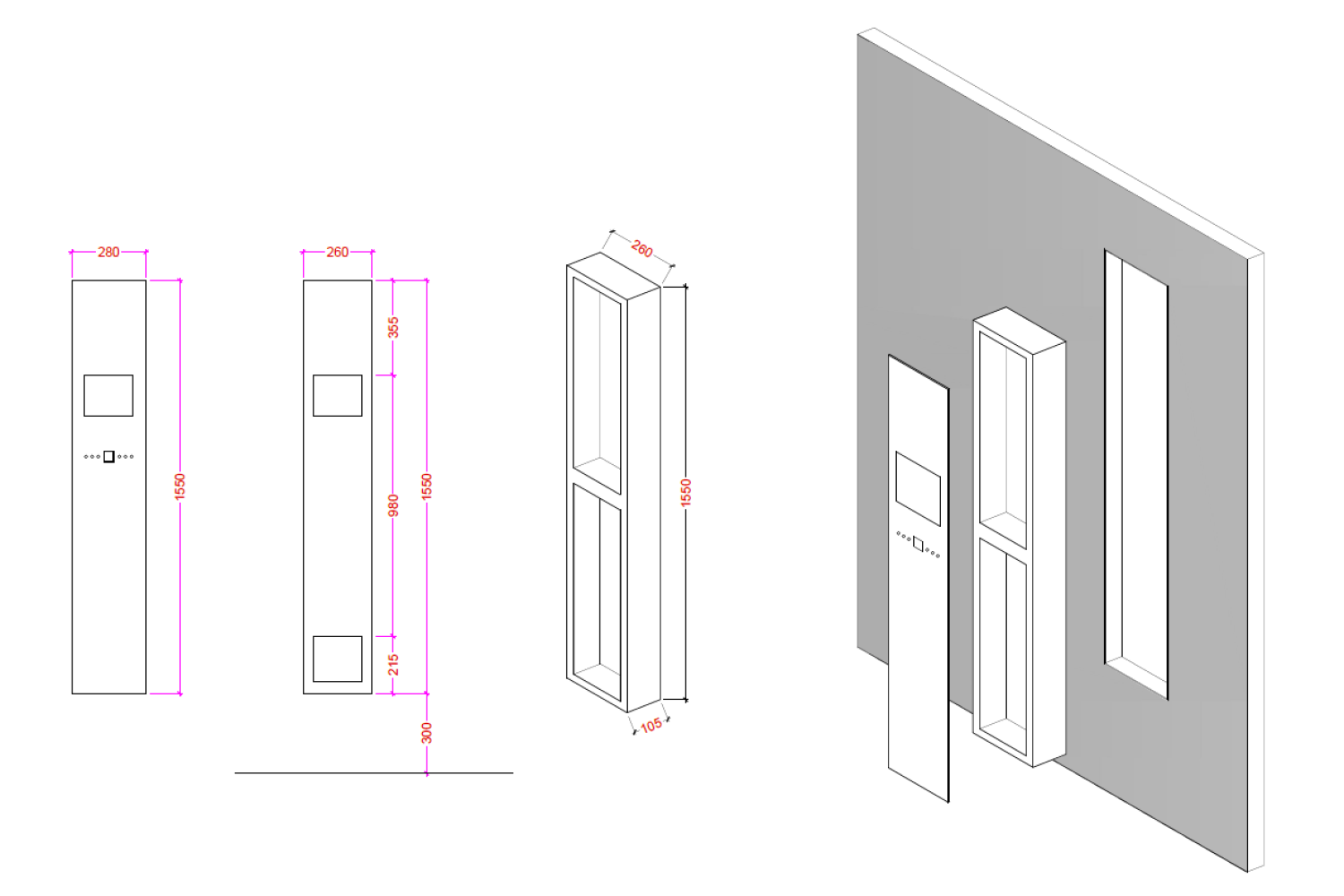 Steam Shower Cabins | Oyster | Tulia 2D